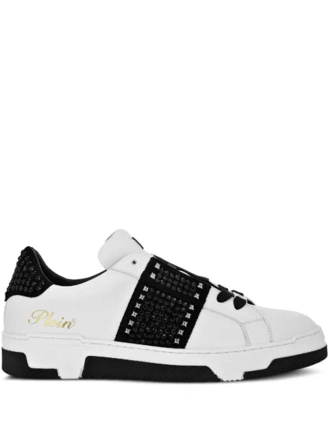 Philipp Plein - Stud-Embellished Leather Sneakers
