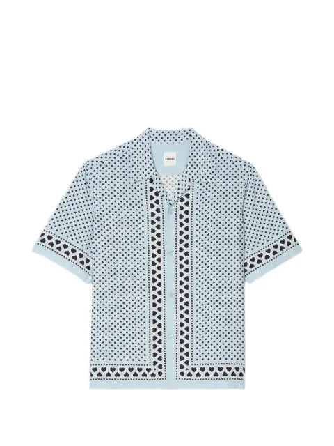 SANDRO - Heart Motif Flowing Shirt