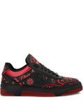 Philipp Plein - Nappa Leather Low Top Sneakers All-Over Plein