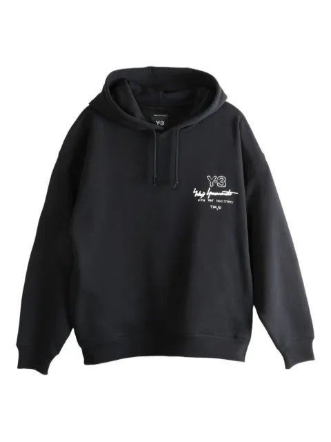 Y-3 - Logo-Print Hoodie