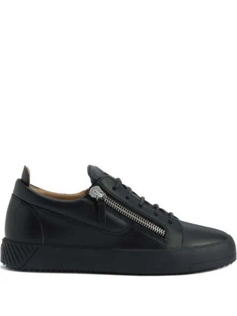Giuseppe Zanotti - Frankie Zip-Detail Leather Sneakers