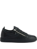Giuseppe Zanotti - Frankie Crocodile-Effect Zip Trainers