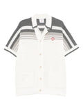 Casablanca - Tennis Striped Button Short Sleeve Shirt