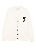 AMI Paris - Ami De Coeur Monogram Wool Cardigan