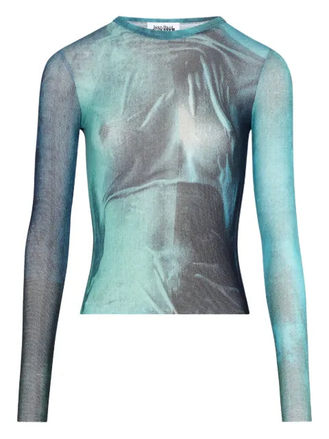 Jean Paul Gaultier - Water Print Long-Sleeved T-Shirt