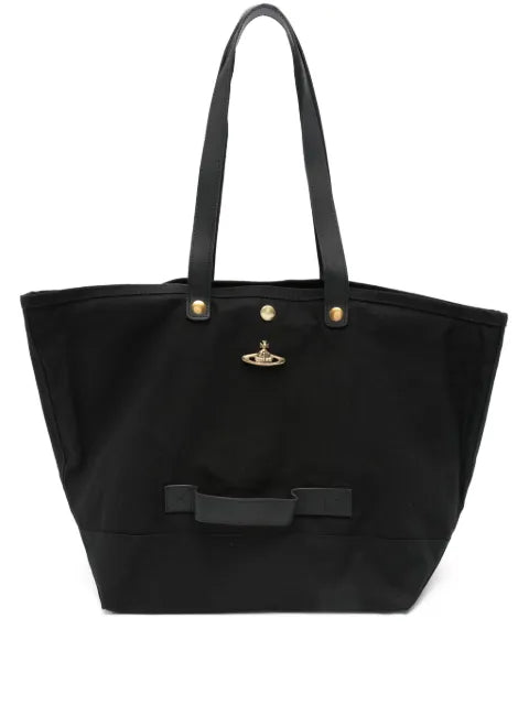 Vivienne Westwood - Orb-Plaque Cotton Tote Bag