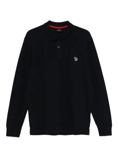 PS Paul Smith - Long-Sleeve Embroidered Polo Shirt