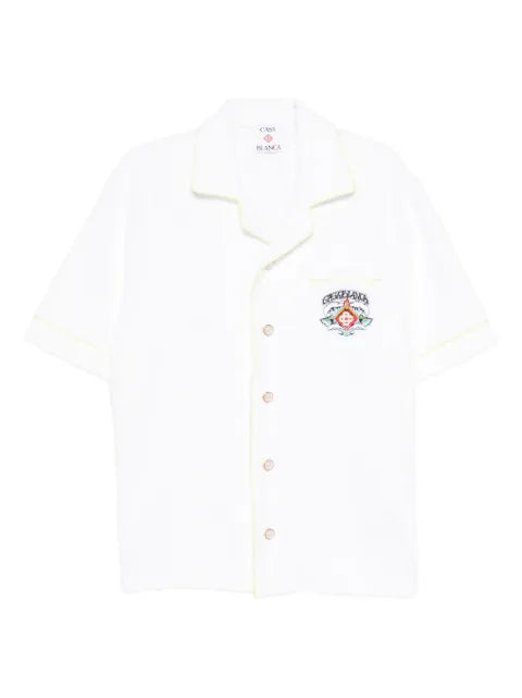 Casablanca - Logo-Patch Terry-Cloth Shirt