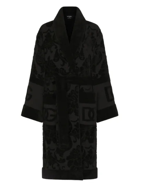 Dolce & Gabbana - Logo Monogram Jacquard Bathrobe