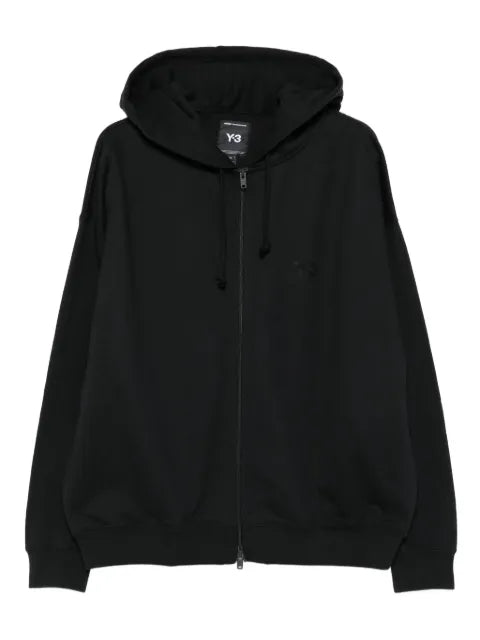 Y-3 - Zip-Up Logo-Detail Hoodie