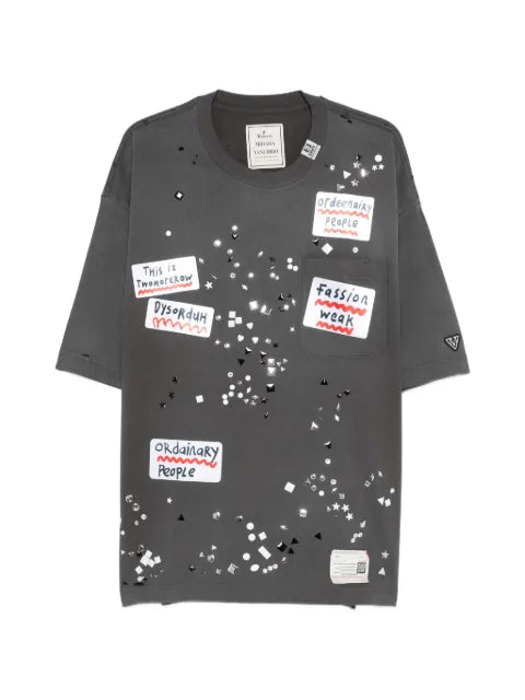 Maison MIHARA YASUHIRO - Sticker-Embellished T-Shirt