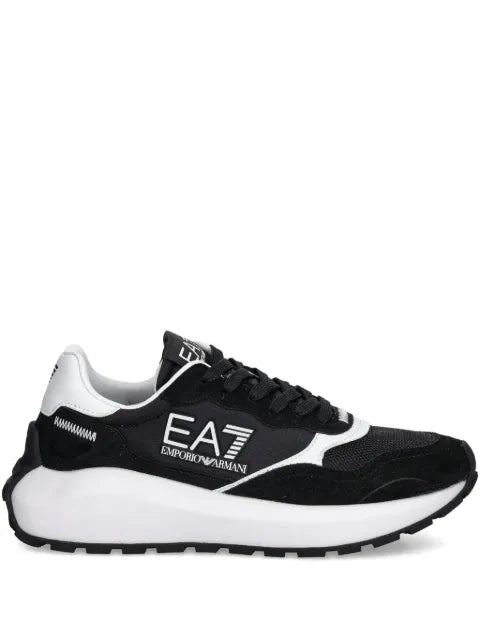 Ea7 Emporio Armani - Lace-Up Logo-Detail Sneakers