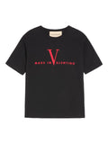 Valentino Garavani - Cotton T-Shirt With Made In Print