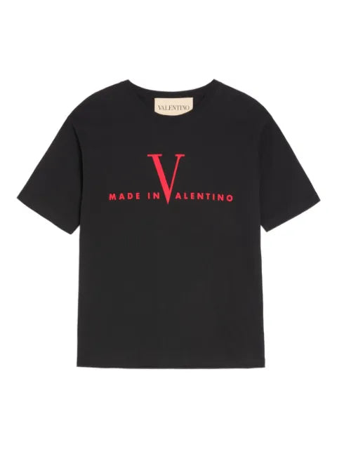 Valentino Garavani - Cotton T-Shirt With Made In Print