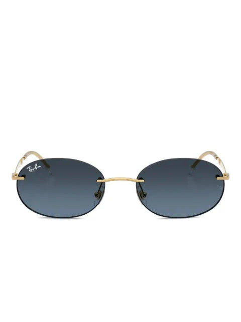 Ray-Ban - Oval-Frame Rimless Sunglasses