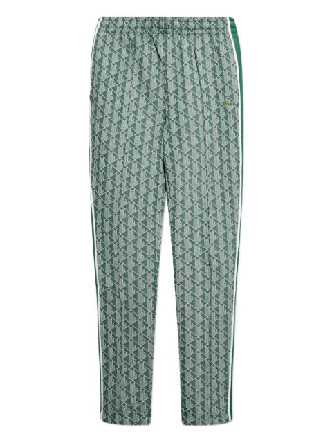Lacoste - Geometric-Pattern Side-Stripe Trousers