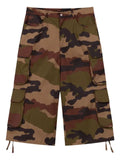 ROUGH. - Camouflage-Pattern Cargo-Pockets Shorts