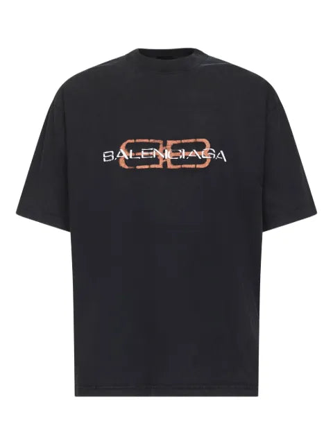 Balenciaga - Bb Icon Stencil-Print T-Shirt