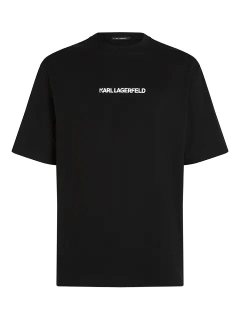 Karl Lagerfeld - Portrait-Print T-Shirt