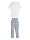 Karl Lagerfeld - Striped Logo Pajamas