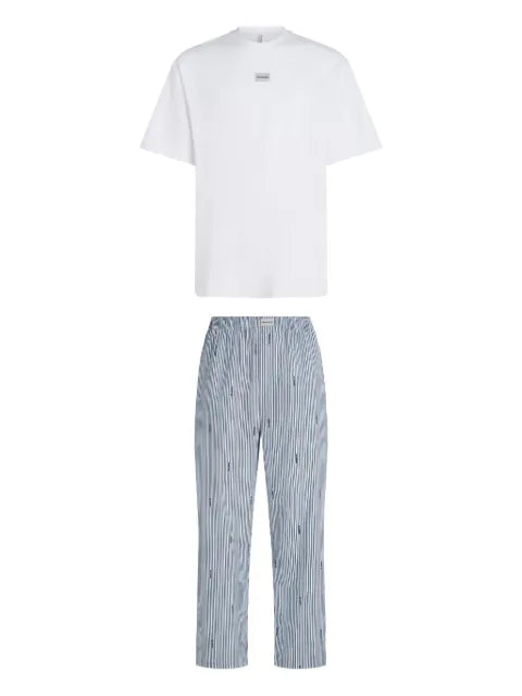 Karl Lagerfeld - Striped Logo Pajamas