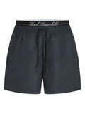 Karl Lagerfeld - Double-Waistband Swim Shorts