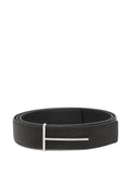 TOM FORD - T-Buckle Leather Reversible Belt