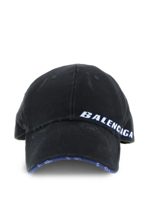Balenciaga - Tilted Typo Logo Cotton Cap