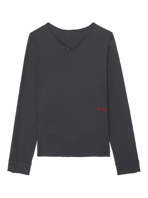 Zadig&Voltaire - Monsatir Henley Long-Sleeve T-Shirt
