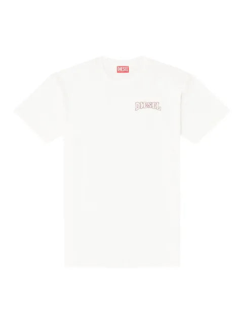 Diesel - Regular Cotton T-Shirt With Diesel Embroidery