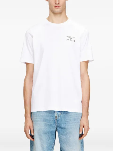 Diesel - Regular Cotton T-Shirt With Puff Print