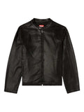 Diesel - Moto Jacket In Shiny Coated Joggjeansâ®