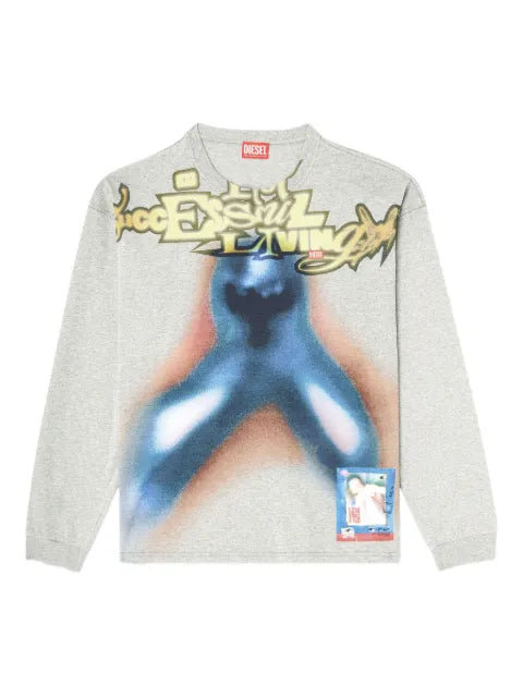 Diesel - Cotton T-Shirt With Digital Print