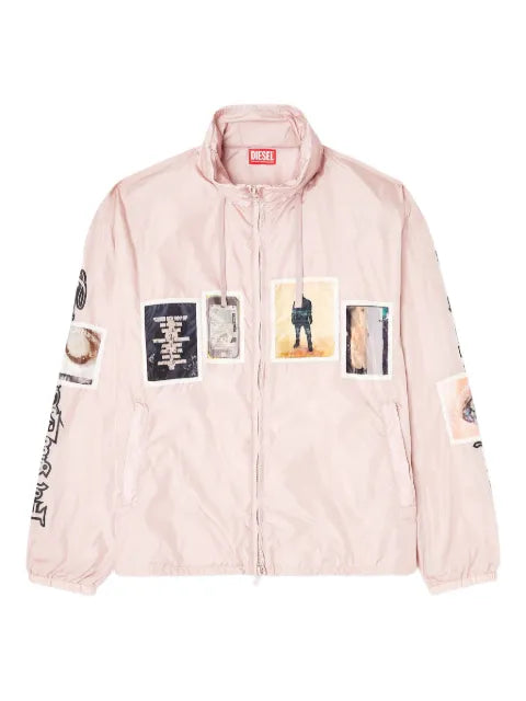 Diesel - J-Claus-A-Gsbr Graphic-Patch Bomber Jacket