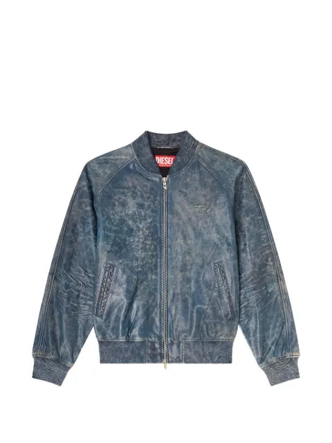 Diesel - L-Cobb Leather Bomber Jacket