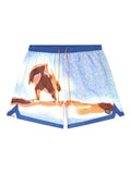 Diesel - Swim Shorts With All-Over Surfboard Print