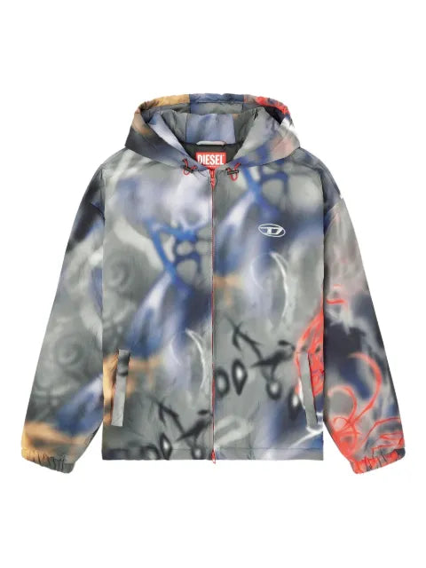 Diesel - J-Mirr Graffiti Print Hooded Jacket