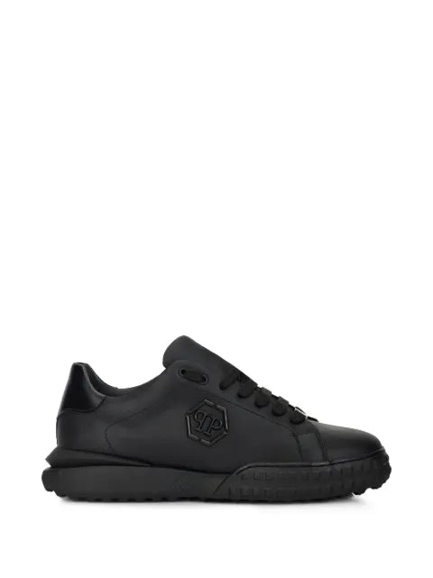 Philipp Plein - Hexagon-Logo Leather Sneakers