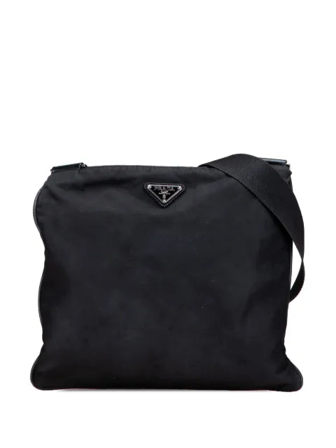 Prada Pre-Owned - 2013-2025 Tessuto Zip Top Crossbody Bag