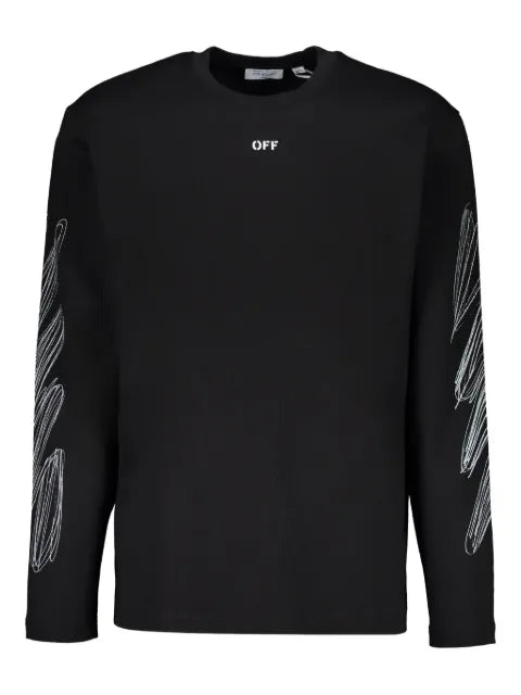 Off-White - Long-Sleeve Pattern T-Shirt