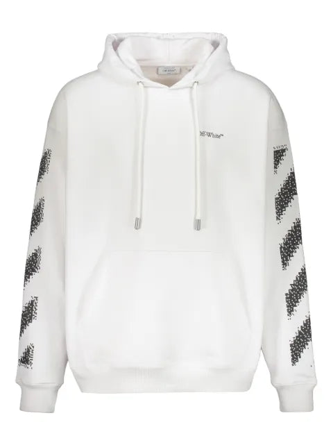 Off-White - The Pixel Diagonal Skate Logo Hoodie
