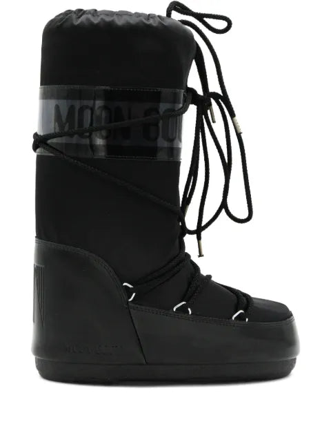 Moon Boot - Icon Glance Platinum Satin Boots