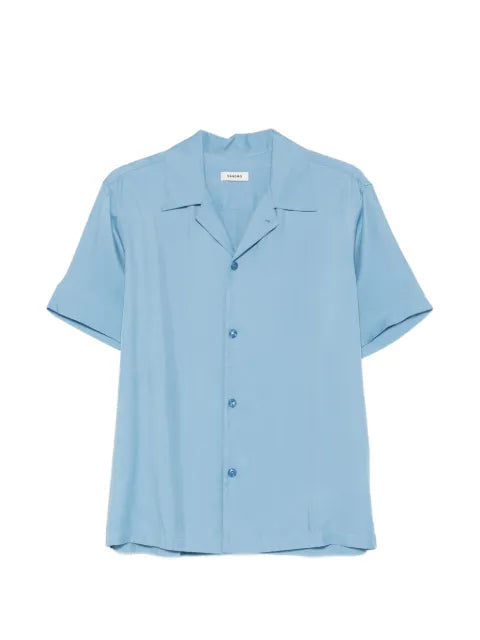 SANDRO - Loose-Fit Shark Collar Shirt