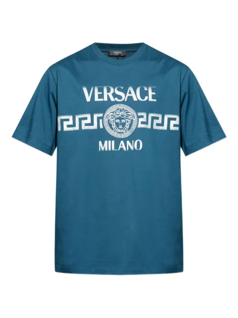 Versace - Printed Cotton-Jersey Regular T-Shirt