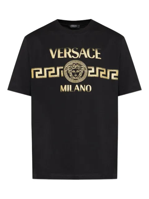 Versace - Medusa-Print Cotton T-Shirt