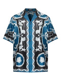 Versace - Printed Silk Twill Regular Shirt