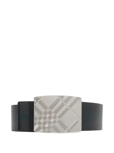 Burberry - Reversible Engraved Check Belt