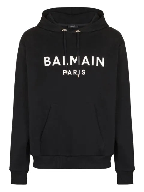 Balmain - Printed Cotton Hoodie