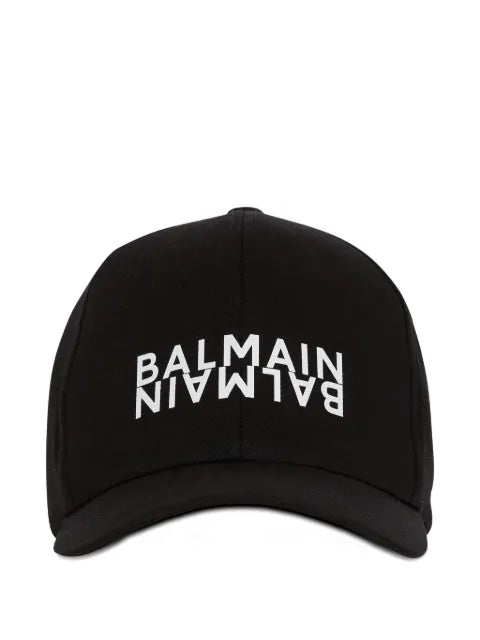 Balmain - Logo-Print Cotton Cap