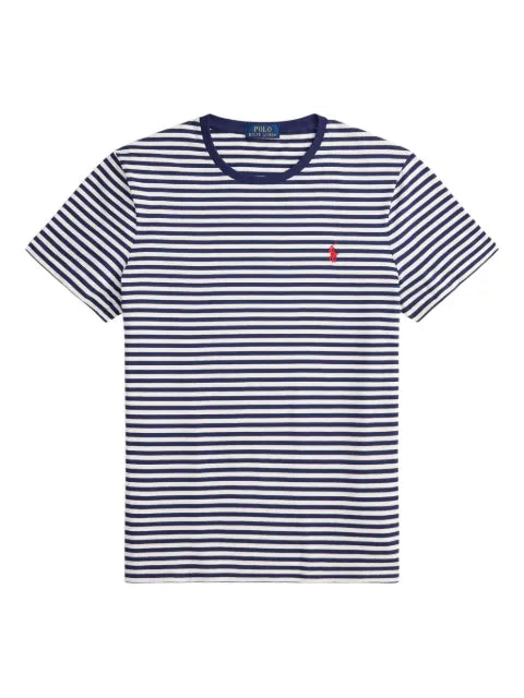 Polo Ralph Lauren - Striped Embroidered Jersey T-Shirt